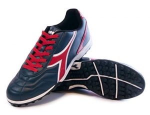 Diadora Men's Capitano TF Turf Soccer Shoes (11.5, Navy/Red)
