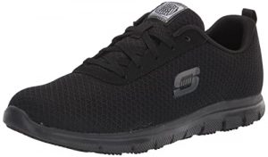 Skechers for Work Women's Ghenter Bronaugh Work and Food Service Shoe 11M, BLACK, 11 M US