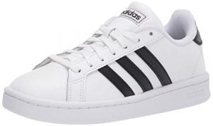 adidas men's Grand Court Sneaker, White/Black/White, 11 US