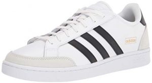 adidas Men's Grand Court SE Tennis Shoe, White/Black/Orbit Grey, 8