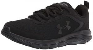 Under Armour mens Charged Assert 9 Running Shoe, Black (002 Black, US