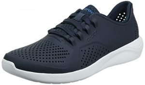 Crocs Men's LiteRide Pacer Sneaker, Navy/White, 11 M US