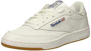 Reebok Men's Club C Fashion-Sneakers, White/Royal-Gum, 9