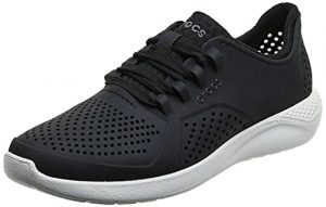 Crocs Women's LiteRide Pacer Sneakers, Black, 10