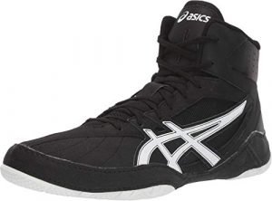 ASICS Men's Matcontrol Wrestling Shoes, 8.5, Black/White