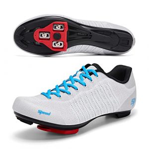 Cycling Shoes Women, Men's Cycling Shoes, Mountain Bike Shoes for Men, Road Bike Shoes, Women Indoor Cycling Shoes, Bike Men Riding Shoes, Exercise Bike Shoes, SPD Delta Cleat, White