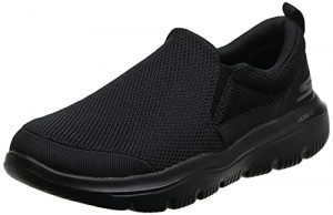 Skechers mens Go Walk Evolution Ultra - Impeccable Sneaker, Black, 11 US