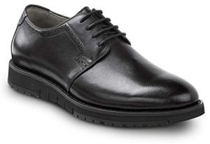SR Max Beaufort, Men's, Black, Dress Style Soft Toe Slip Resistant Work Shoe (8.5 EW)