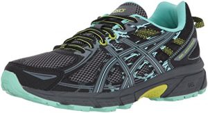 ASICS Women's Gel-Venture 6 Running-Shoes,Black/Carbon/Neon Lime,8 Medium US