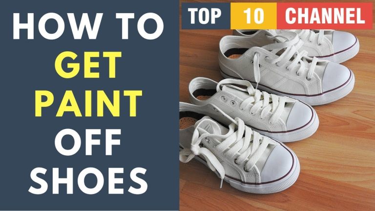 How to Clean Paint off Shoes